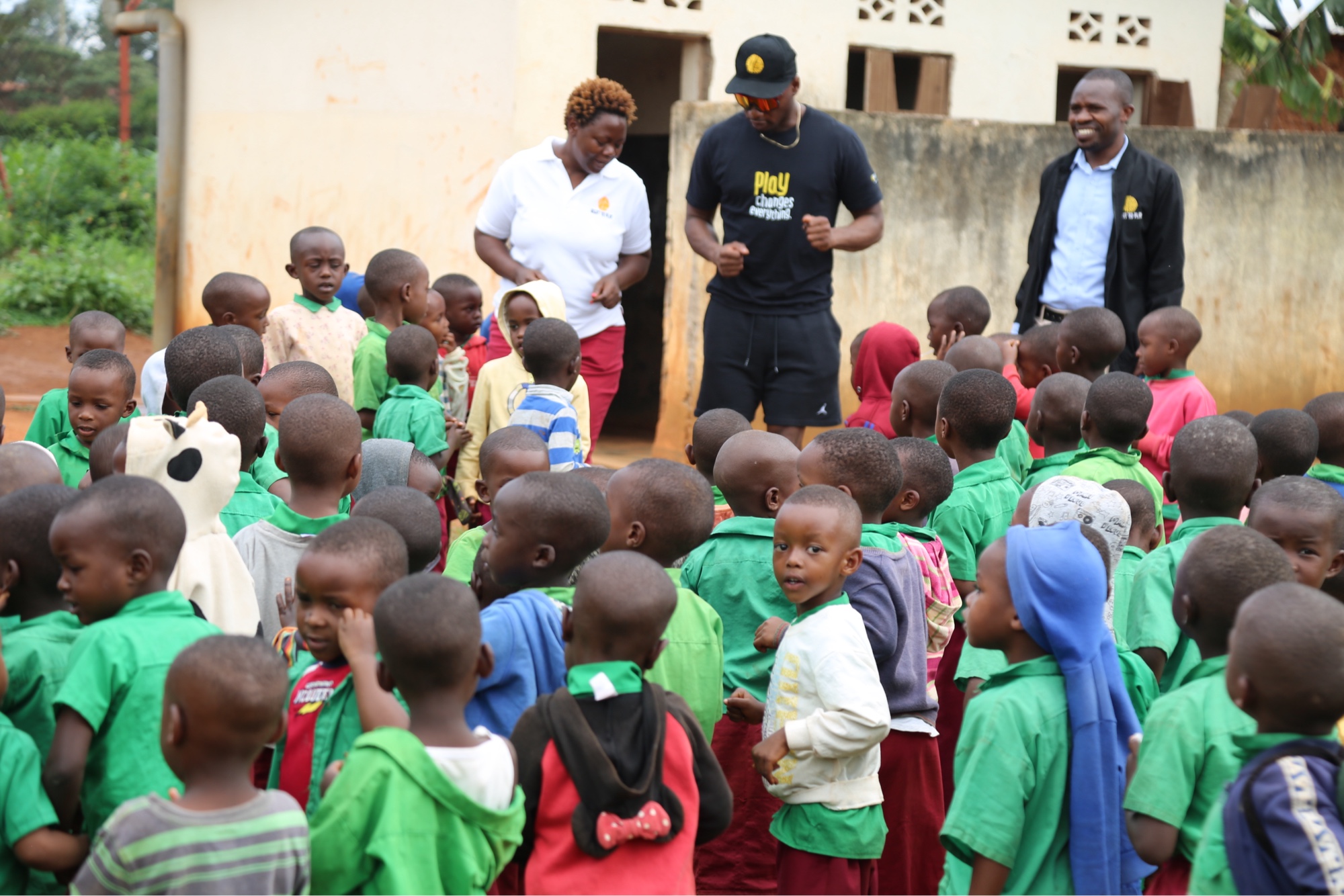 Community gathering in Rwanda