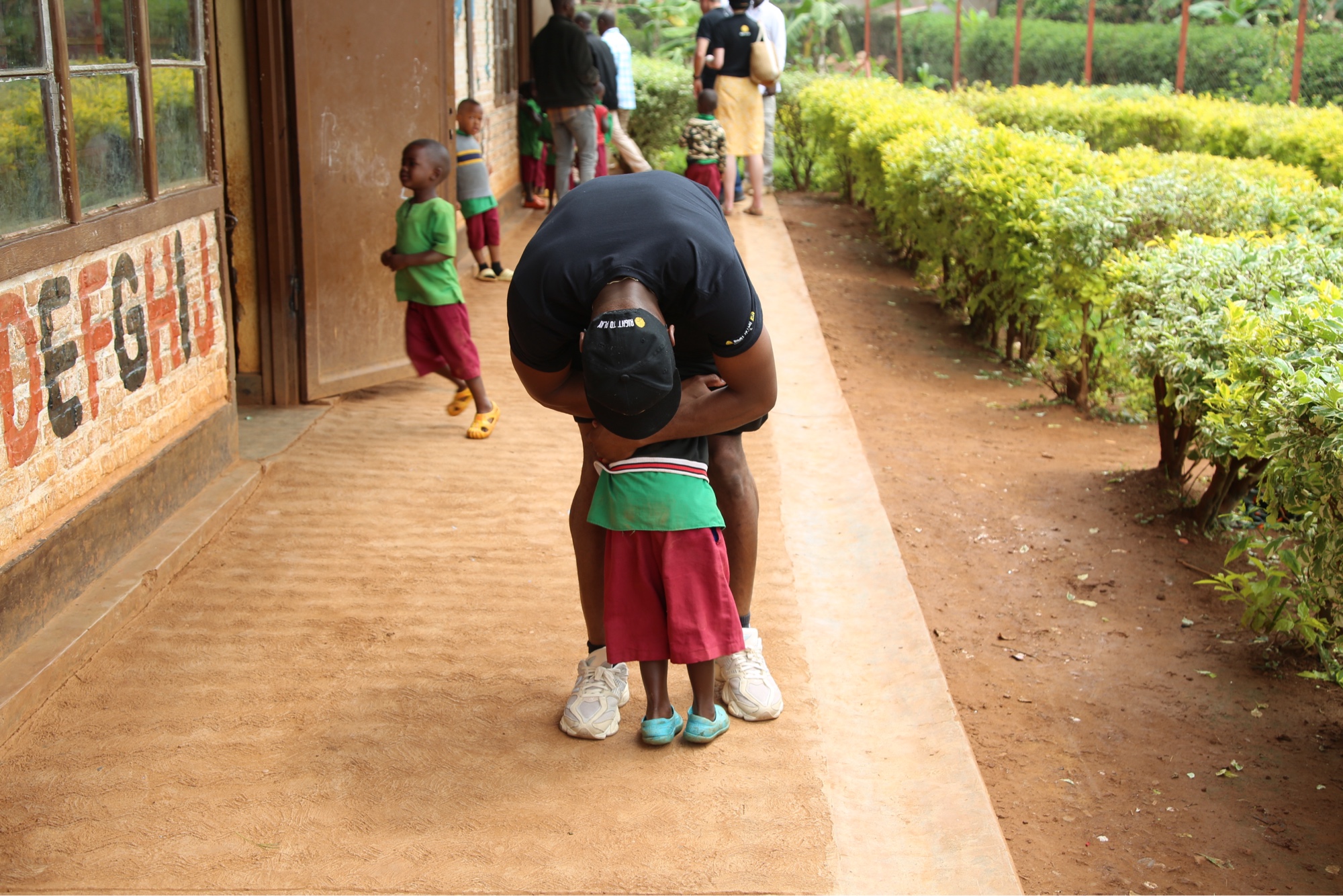 Children embracing in Rwanda